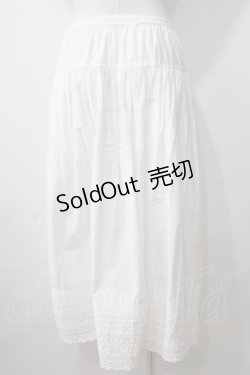 画像2: PINK HOUSE / 裾ピコフリルスカート  白 Y-25-06-26-119-LO-SK-SZ-ZY