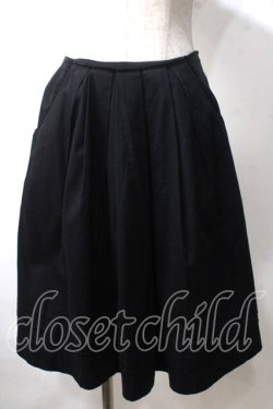 画像1: Victorian maiden / タックスカート  黒 Y-25-06-26-135-CL-SK-SZ-ZY