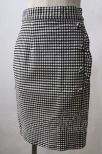 F&A / サイドフリルタイトスカート F ブラック×ホワイト Y-25-06-26-139-LO-SK-SZ-ZT0725