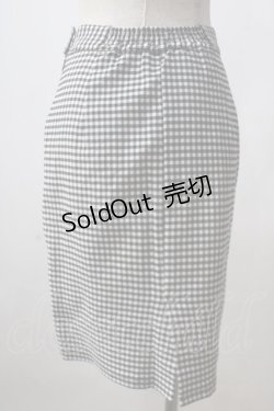 画像2: F&A / サイドフリルタイトスカート F ブラック×ホワイト Y-25-06-26-139-LO-SK-SZ-ZT454