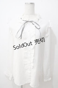 画像1: Amilige / フリルブラウス  白 Y-25-06-26-016-PU-TO-SZ-ZT076