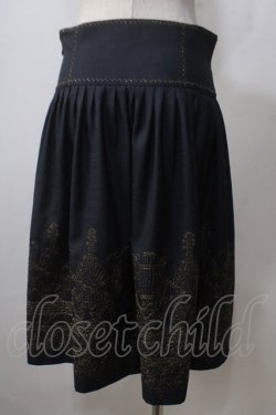 画像2: Jane Marple / holy strings embroideryスカート M 紺 Y-25-06-26-146-JM-SK-AS-ZY