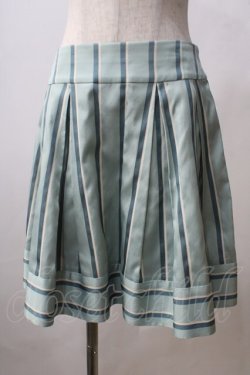 画像1: Jane Marple / レジメンタルストライプのミニスカート M ミント Y-25-06-26-151-JM-SK-SZ-ZT065