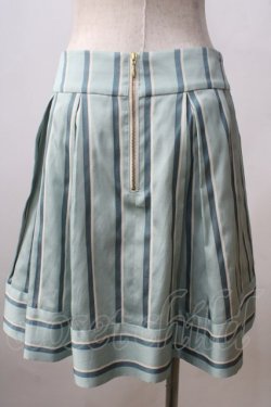 画像2: Jane Marple / レジメンタルストライプのミニスカート M ミント Y-25-06-26-151-JM-SK-SZ-ZT065