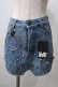 画像1: GLAD NEWS / スタッズ付きショートデニムパンツ  デニム Y-25-06-26-160-GL-PA-SZ-ZY (1)