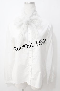 画像1: Jane Marple /ラメチュールブラウス  白 Y-25-06-26-018-JM-BL-SZ-ZT076