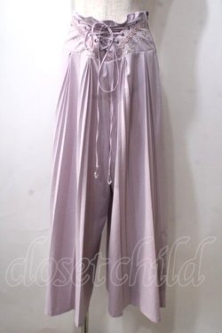 画像1: Rozen Kavalier / プリーツ袴ワイドパンツ  ピンク Y-25-06-26-164-OO-PA-SZ-ZY