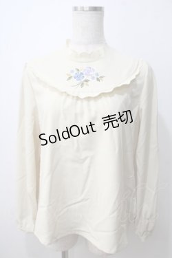 画像1: Fi.n.t / お花刺繍ヨークプルブラウス F アイボリー Y-25-06-26-019-CA-BL-SZ-ZT075