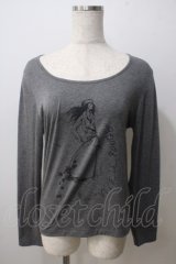 PINK HOUSE / WIVE LE ROUGEプリントカットソー 3(M) グレー Y-25-06-26-027-LO-TO-SZ-ZT075