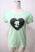 MILK / シルエットパフトップス  メロン×ブラックプリント Y-25-06-26-004-ML-TO-SZ-ZY