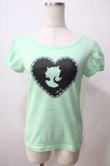 MILK / シルエットパフトップス  メロン×ブラックプリント Y-25-06-26-004-ML-TO-SZ-ZY