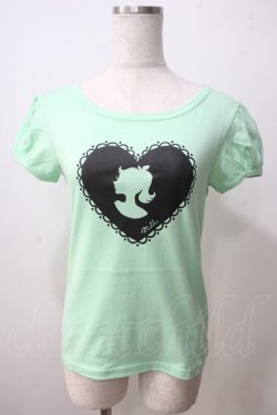 画像1: MILK / シルエットパフトップス  メロン×ブラックプリント Y-25-06-26-004-ML-TO-SZ-ZY