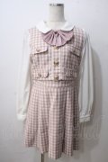 Ank Rouge / ドーリーツイードSET/UPワンピース M ピンク Y-25-06-26-037-CA-OP-SZ-ZY