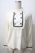 axes femme POETIQUE / /ダブルボタンデザインブラウス M 生成り Y-25-06-26-038-AX-BL-SZ-ZY