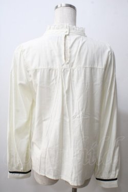 画像2: axes femme POETIQUE / /ダブルボタンデザインブラウス M 生成り Y-25-06-26-038-AX-BL-SZ-ZT074