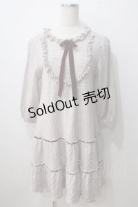 Leur Getter / 水玉ニットワンピース M ピンク Y-25-06-26-040-LU-OP-SZ-ZY