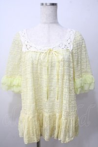 LIZ LISA / 総レーストップス 0 イエロー Y-25-06-26-005-LO-TO-SZ-ZY