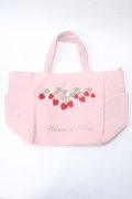 Maison de FLEUR / いちご刺繍サイドポケットトートバッグ F ピンク Y-25-06-28-042-LO-BG-SZ-ZY