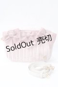 Maison de FLEUR / リボンプリーツショルダーバッグ  ピンク Y-25-06-28-043-LO-BG-AS-ZY