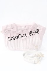 Maison de FLEUR / リボンプリーツショルダーバッグ  ピンク Y-25-06-28-043-LO-BG-AS-ZY