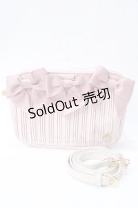 Maison de FLEUR / リボンプリーツショルダーバッグ  ピンク Y-25-06-28-043-LO-BG-AS-ZY