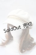 axes femme / パールチェーンキャス  生成り Y-25-06-28-051-AX-AC-SZ-ZY