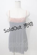 OZZ ANGELO / バック編み上げキャミ  紺 Y-25-06-28-055-OO-TO-SZ-ZY
