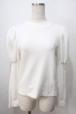 画像1: MILK / 袖パフカットソー  白 Y-25-06-28-058-ML-TO-SZ-ZY