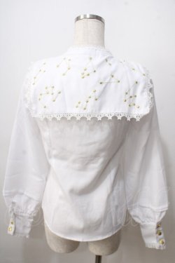 画像2: Royal Fairy Tale / 星座刺繍ブラウス  白 Y-25-06-28-062-LO-BL-SZ-ZY