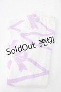BABY,THE STARS SHINE BRIGHT / レースアップリボン柄オーバーニーソックス  ラベンダー Y-25-06-28-013-BA-ZA-SZ-ZY