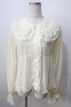 画像1: BABY,THE STARS SHINE BRIGHT / シフォンベビードールブラウス  生成 Y-25-06-28-068-BA-BL-SZ-ZY