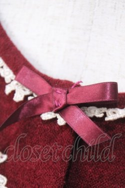 画像4: Innocent World / ローズレースカーディガン M ワイン Y-25-06-28-085-IW-TO-SZ-ZY