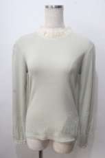 画像1: F&A / チュールレースヨークテレコT F グリーン Y-25-06-28-086-LO-TO-SZ-ZT455 (1)