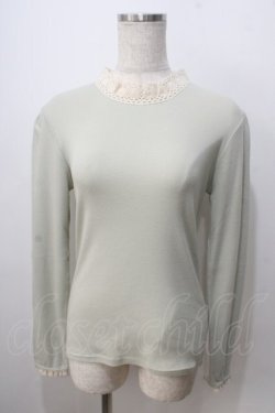 画像1: F&A / チュールレースヨークテレコT F グリーン Y-25-06-28-086-LO-TO-SZ-ZY