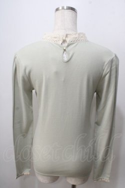 画像2: F&A / チュールレースヨークテレコT F グリーン Y-25-06-28-086-LO-TO-SZ-ZY
