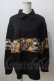 画像1: NieR Clothing / 切替長袖シャツ  黒 Y-25-06-28-092-PU-BL-SZ-ZY (1)