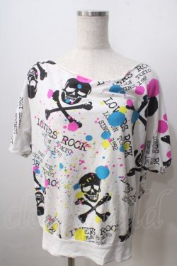 画像1: SUPER LOVERS / TS 総柄プリントTシャツ  白 Y-25-06-28-095-PU-TS-SZ-ZY
