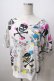 画像1: SUPER LOVERS / TS 総柄プリントTシャツ  白 Y-25-06-28-095-PU-TS-SZ-ZY (1)