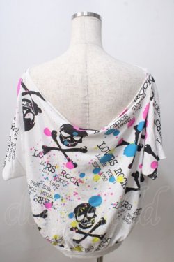 画像2: SUPER LOVERS / TS 総柄プリントTシャツ  白 Y-25-06-28-095-PU-TS-SZ-ZY