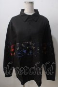 NieR Clothing / 切替長袖シャツ  黒 Y-25-06-28-096-PU-BL-SZ-ZY