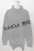 NieR Clothing / 切替長袖シャツ  黒 Y-25-06-28-096-PU-BL-SZ-ZY