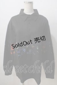 NieR Clothing / 切替長袖シャツ  黒 Y-25-06-28-096-PU-BL-SZ-ZY