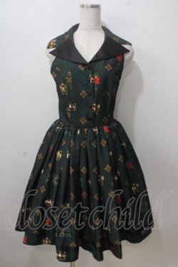 画像1: ATELIER PIERROT / Royal Crownベストワンピース  グリーン Y-25-06-28-103-EL-OP-SZ-ZY