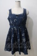Ank Rouge / 星座柄ワンピース M 紺 Y-25-06-28-117-CA-OP-SZ-ZY
