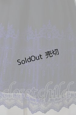 画像4: Moi-meme-Moitie / 燭台エンブレムゲートジャンパースカート F 黒×青 Y-25-06-28-122-MO-OP-SZ-ZY