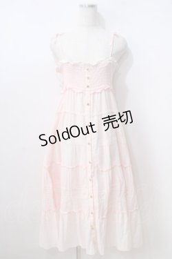 画像1: LIZ LISA / ドビーマキシワンピ 0 ピンク Y-25-06-28-124-LO-OP-SZ-ZY