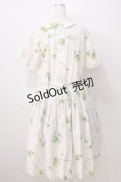 画像2: PINK HOUSE / クリームソーダプリントミディワンピース F ホワイト Y-25-06-28-127-LO-OP-SZ-ZY