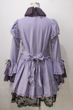 画像2: MARBLE / ブラウス＆スカートセットアップ風全身コーディネートワンピース  パープル Y-25-06-28-133-GO-OP-AS-ZY