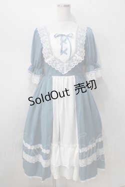 画像1: Chalmiere / シュエットワンピース M ブルー Y-25-06-28-134-LO-OP-SZ-ZY