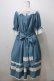 画像2: Chalmiere / シュエットワンピース M ブルー Y-25-06-28-134-LO-OP-SZ-ZY (2)